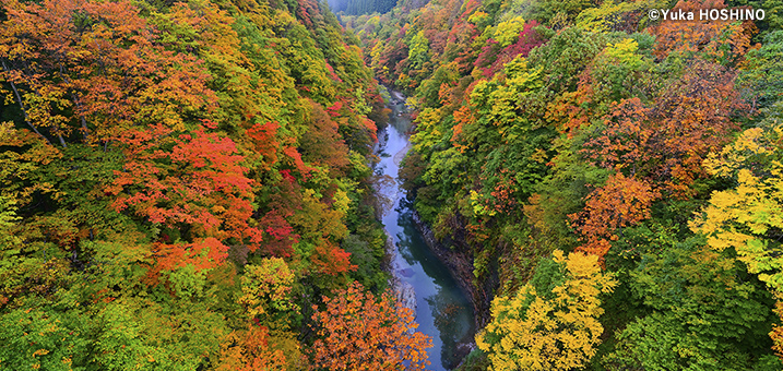 9・10月　子安峡（秋田県）