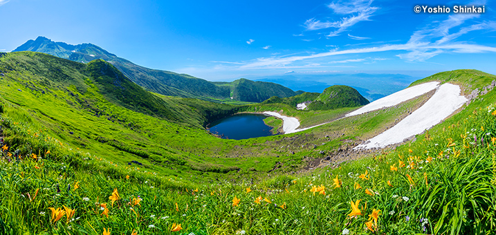 7・8月　夏の鳥海湖–鳥海山7合目（山形県遊佐町）