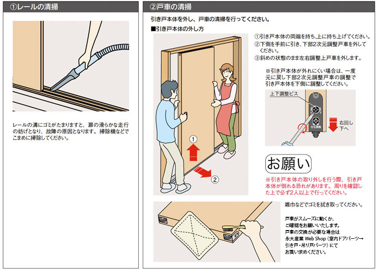 室内ドアお手入れ お客様サポート Eidai