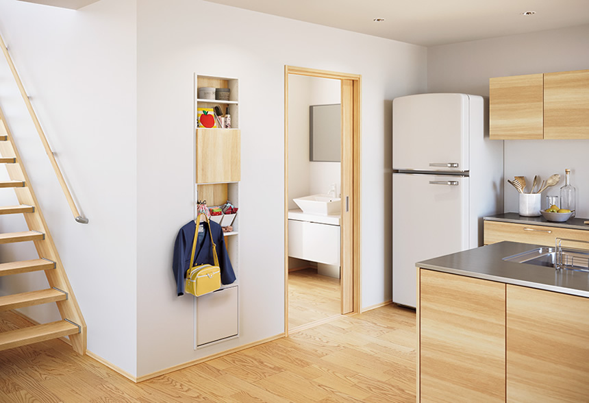おさまる収納 理想の収納から選ぶ ビルトイン収納 収納棚 システム収納 Eidai