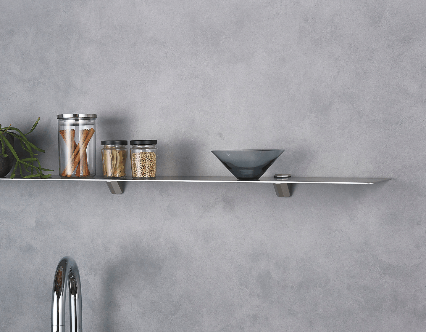 3ｍｍの薄型 ステンレスオープン棚