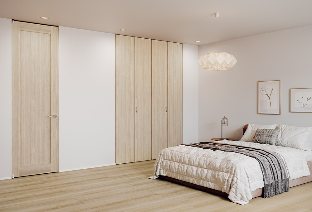 フルフラットデザイン クロゼット開き戸（ノイズレスタイプ）