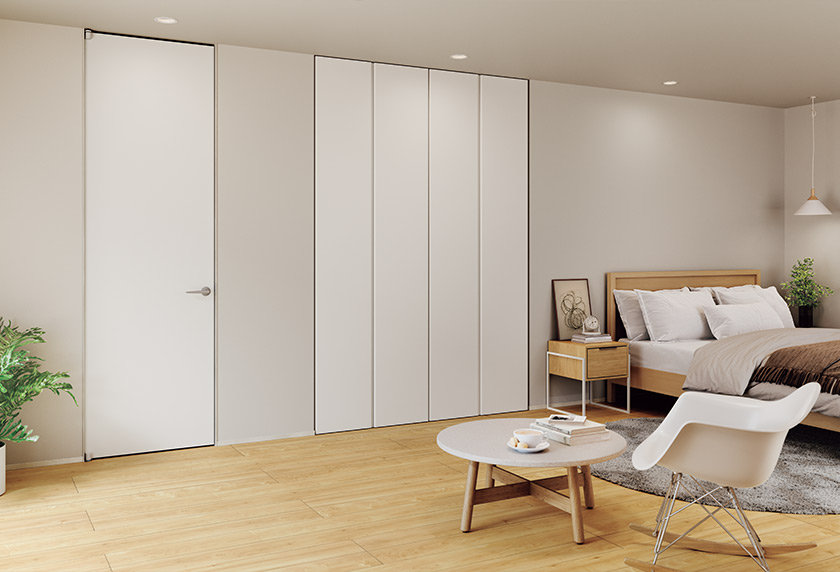 クローゼット 開き戸　枠扉セット　ネイキットライト柄　ご購入者様直接引き取り限定 クローゼット 開き戸枠扉セットネイキットライト柄直接引き取り限定