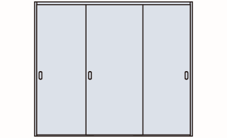 3本引き戸セット