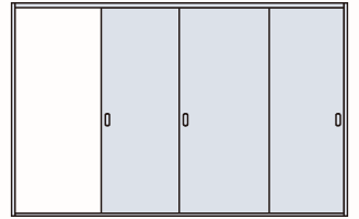 3本引き込み戸セット