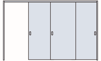 3本引き込み吊り戸セット