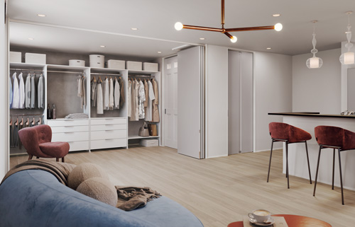 可動間仕切り吊り戸