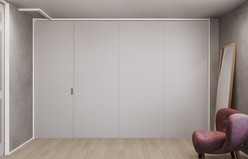 可動間仕切り吊り戸